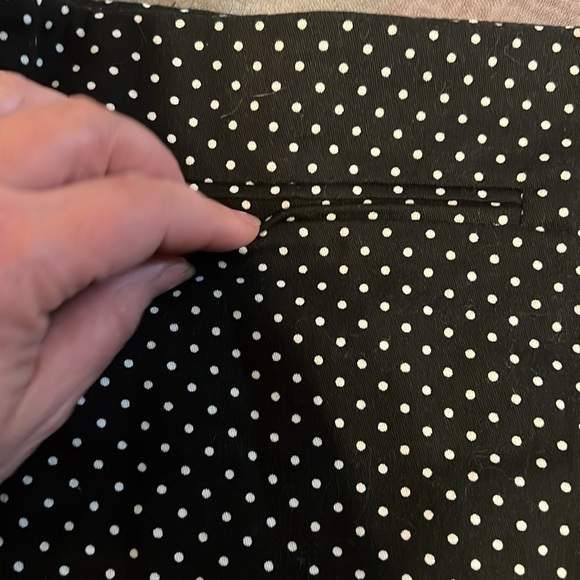 Smooth front black and white micro dot shorts - Picture 2 of 6